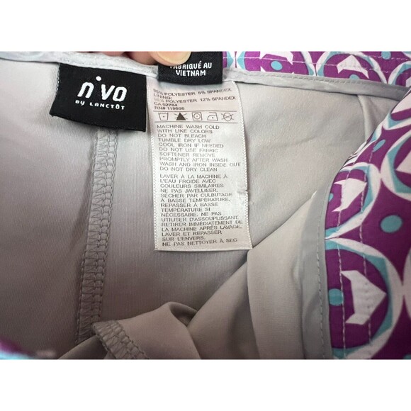 N'VO By Lanctot Athletic Golf Skort  Women's Size 2  Purple Geometric Print - Picture 10 of 10
